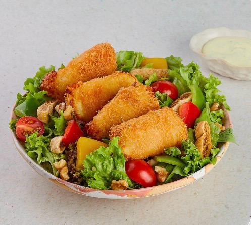 Crispy Halloumi Salad