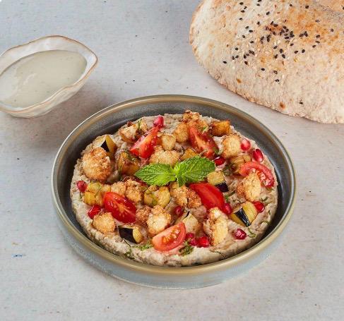 Classic Moutabbal with Fried Vegetables