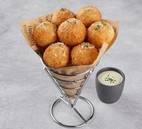 Golden Cheese Arancini Balls