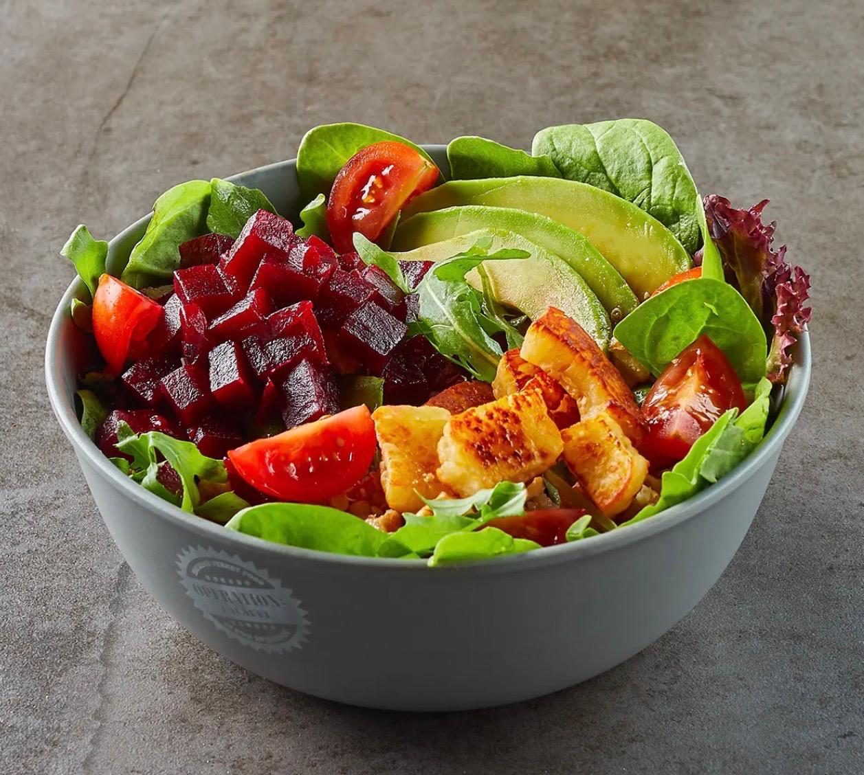 Beetroot Halloumi Salad