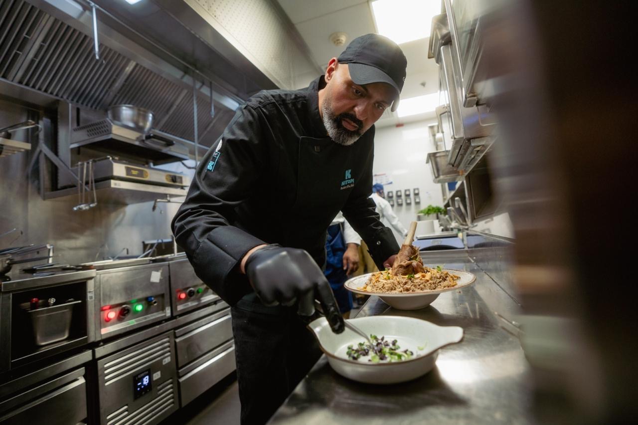 Chef Basheer Abu Abdo in Kitchen