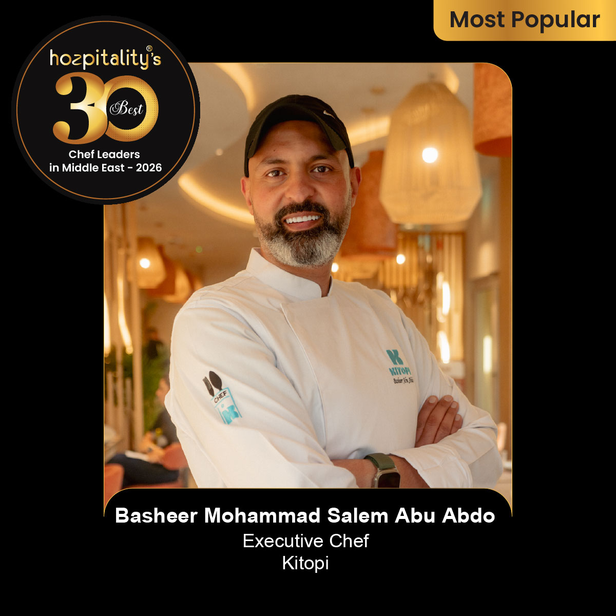 Top 30 Chef Leaders in the Middle East 2026 – Hozpitality Recognition